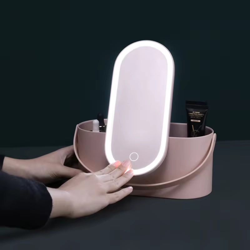 Portable Make Up Box with LED Light