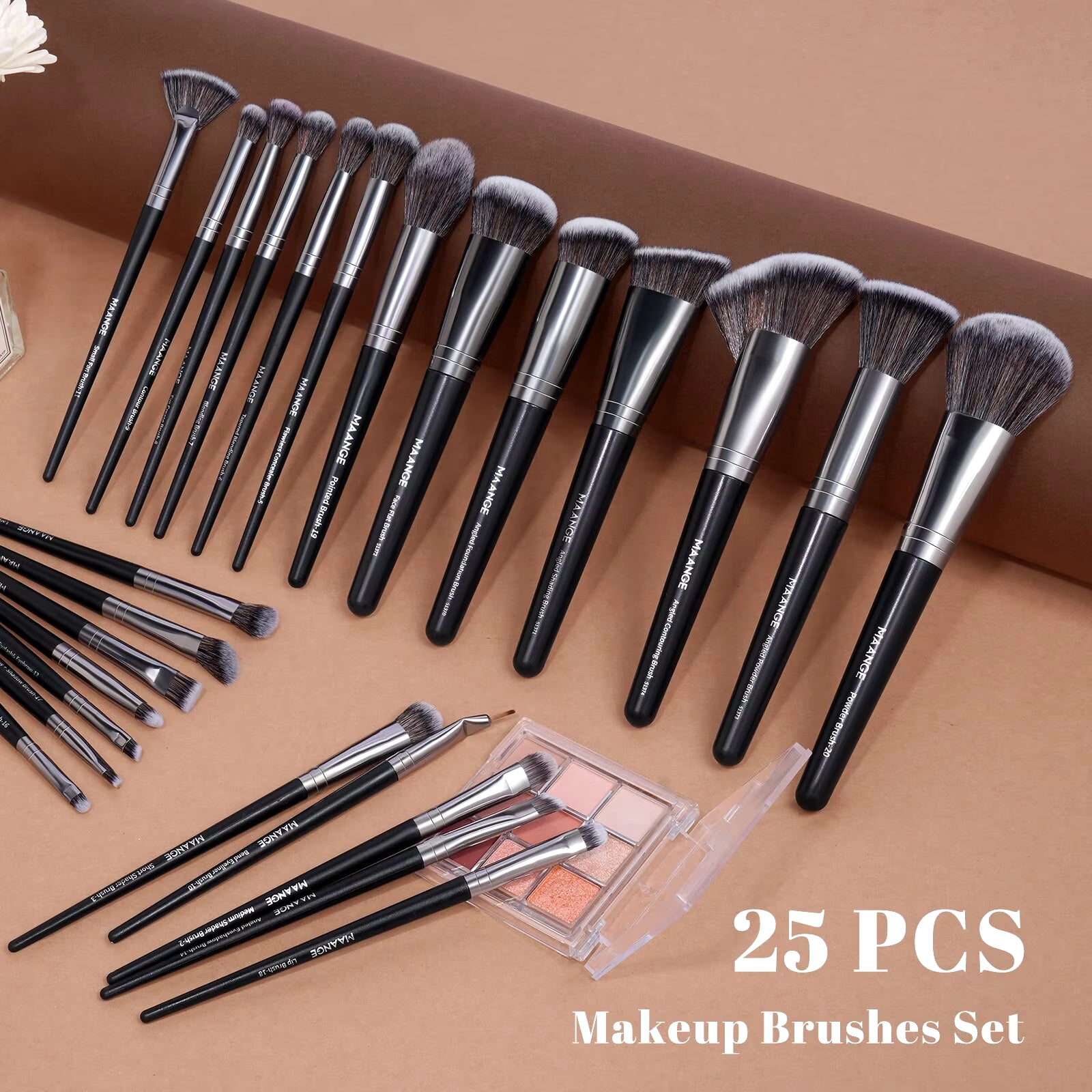 25 High Quality Premium Maange Brush Set 